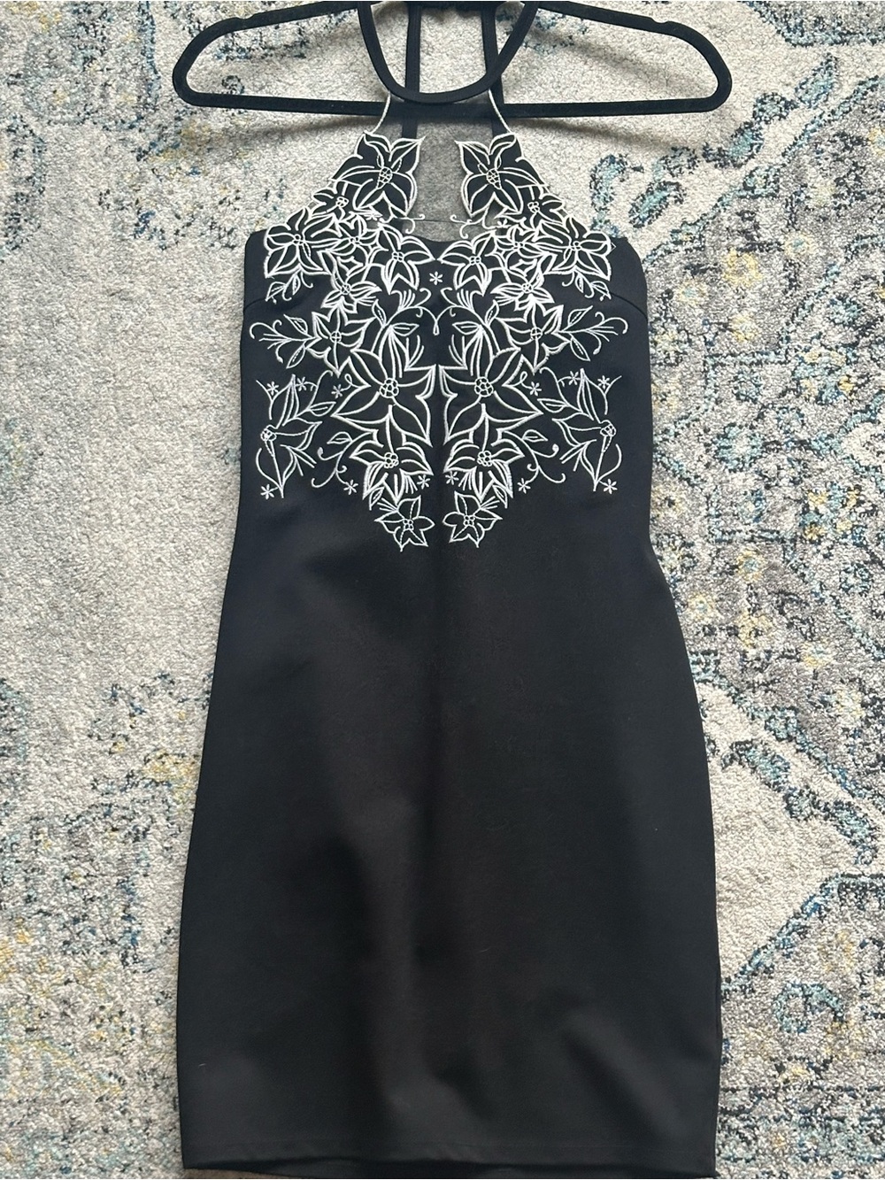 Lulu's Black Halter Mini Dress